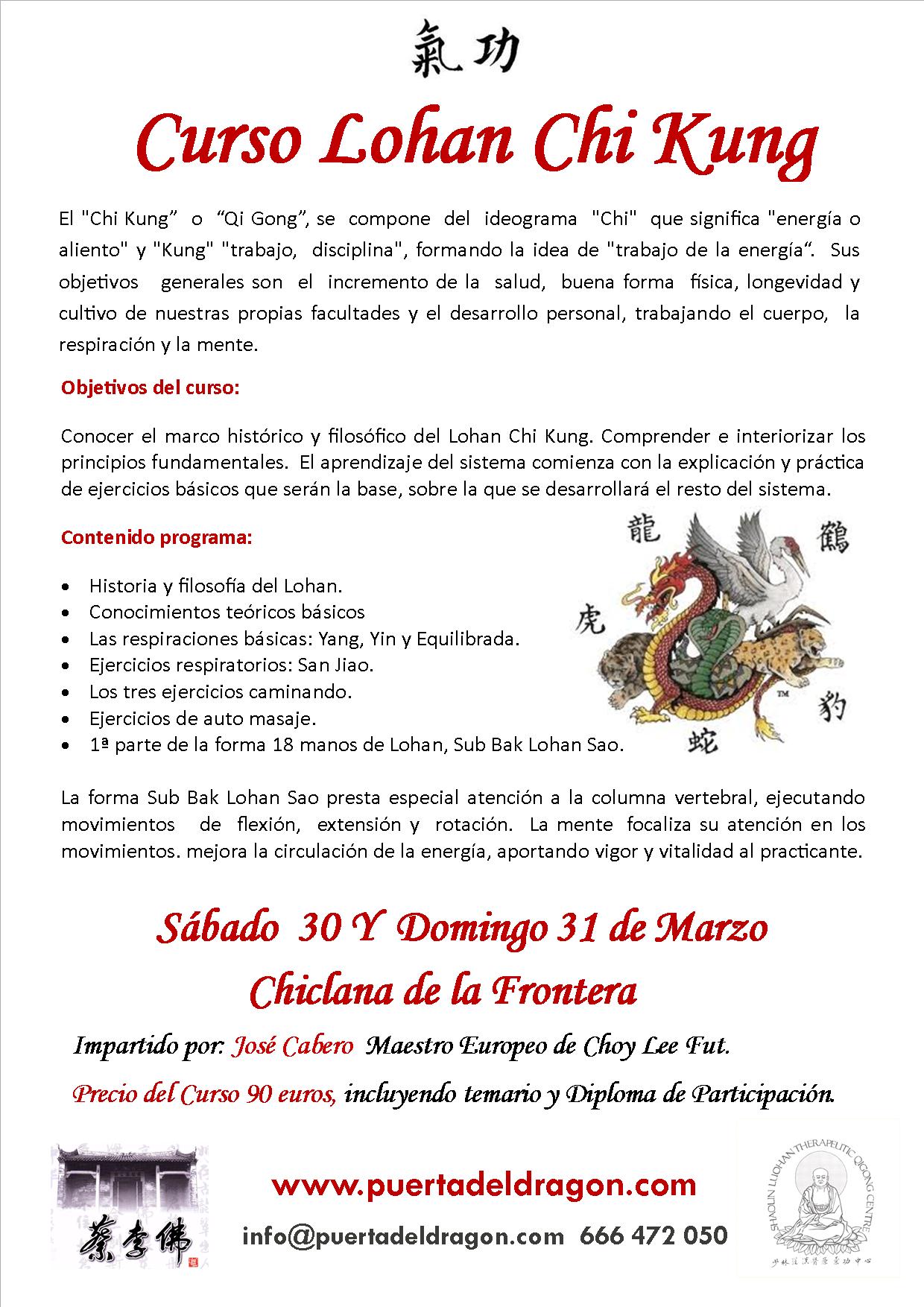 Curso Chi Kung Chiclana Asociacion Puerta Del Dragon